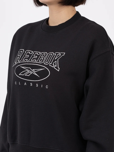 Bluza bez kaptura damska Reebok Ae Crew 100205213 XL Czarna (1200143825648) - obraz 3