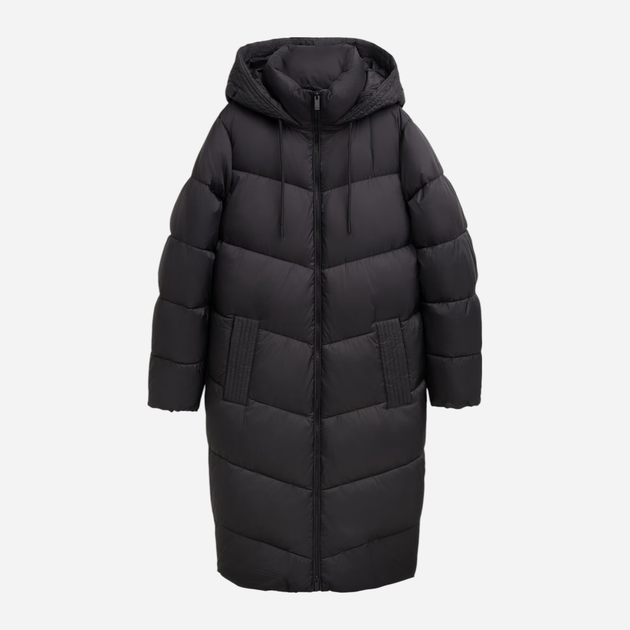 Куртка зимова довга жіноча Tom Tailor 1042891 M Чорна (4068127228536) - зображення 5