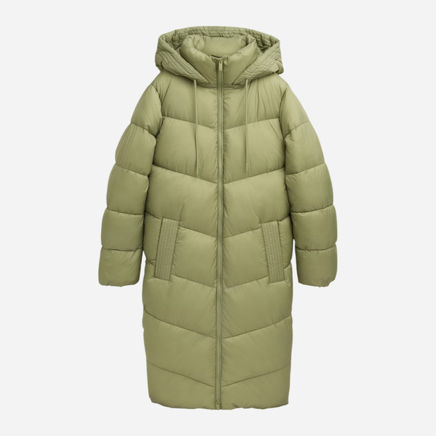 Куртка зимова довга жіноча Tom Tailor 1042891 XS Оливкова (4068127228710) - зображення 5