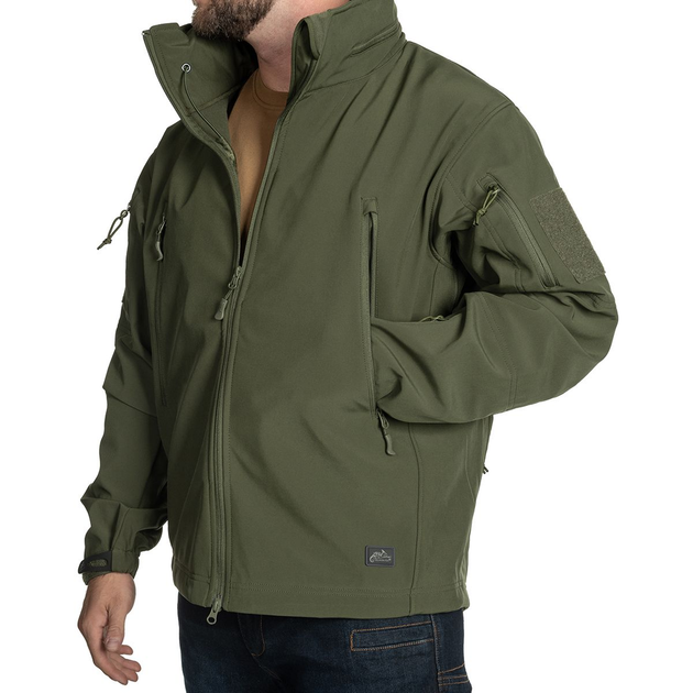 Куртка Helikon-Tex Gunfighter Softshell Shark Skin Windblocker Olive Green L - зображення 1