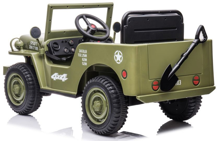Samochód elektryczny dla dzieci LEAN Toys JH-103 4x4 Oliwkowo-zielony (5905515354547) - obraz 5