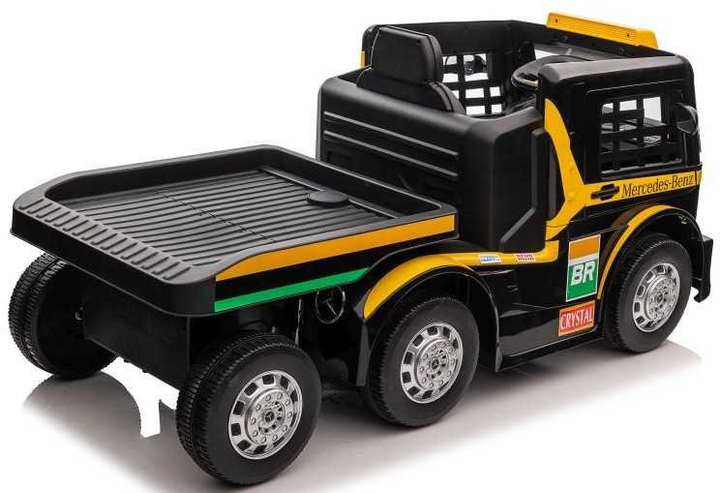 Ciężarówka elektryczna LEAN Toys Mercedes XMX622B z naczepą Żółty (5904665994276) - obraz 6