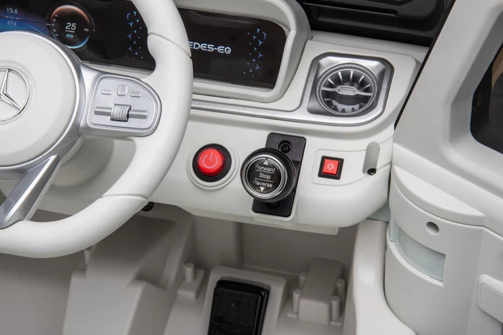 Samochód elektryczny dla dzieci LEAN Toys Mercedes EQG 4x4 Biały (5905884459485) - obraz 11