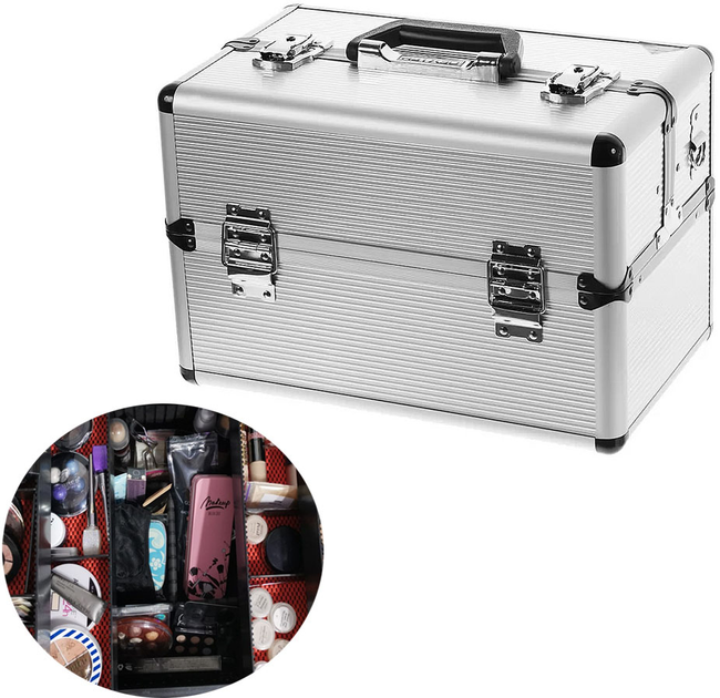 Кейс органайзер для косметики S.I.L.A. AC Professional Silver (4202121900) - зображення 1