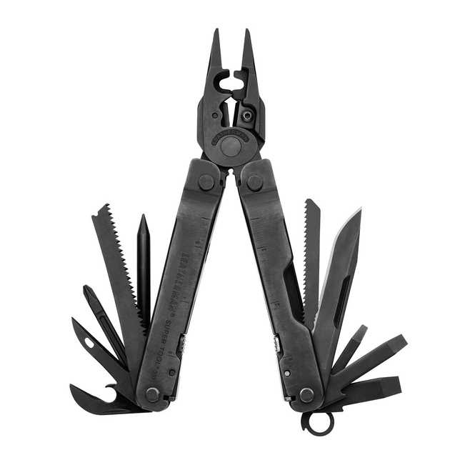 Мультинструмент LEATHERMAN Super Tool 300 EOD BLACK, чохол MOLLE (чорн.), картонна кор. - зображення 1