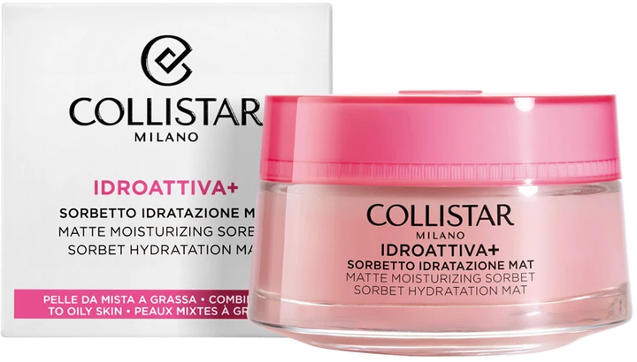 Зволожувальний крем для обличчя Collistar Idro-Attiva+ Matte Moisturizing Sorbet 50ml - Фото 2 Зволожувальний крем для обличчя Collistar Idro-Attiva+ Matte Moisturizing Sorbet 50ml - зображення 2