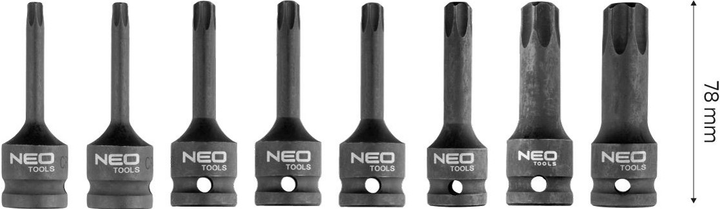 Набір ударних торцевих головок NEO Tools 1/2" 8 шт 10-257 (5907558469653) - зображення 2