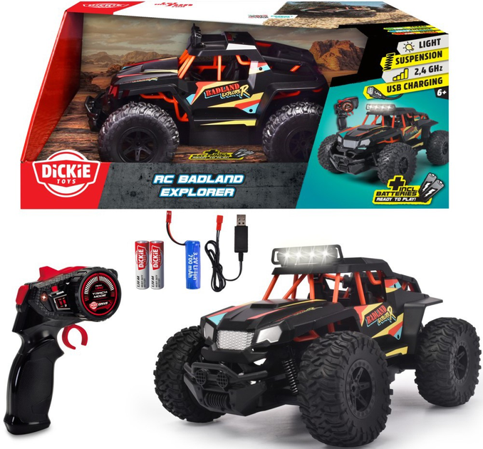 Баггі на радіокеруванні Dickie Toys RC Badland Explorer 32 см (4006333083594) - зображення 1