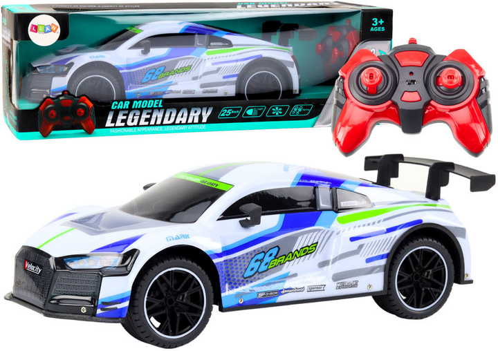 Auto sportowe zdalnie sterowane LEAN Toys 1:10 Białe (5905991017370) - obraz 2