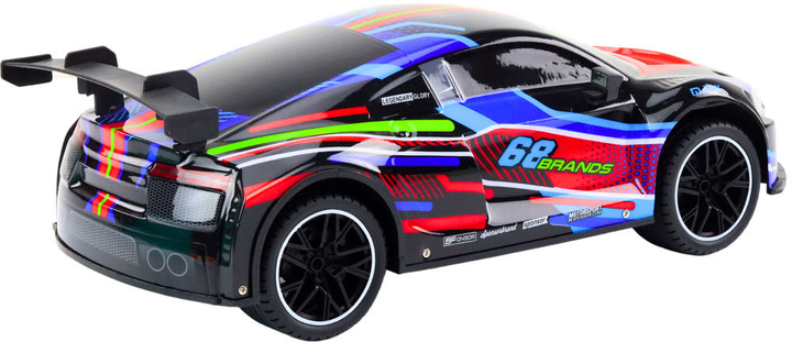 Auto sportowe zdalnie sterowane LEAN Toys 1:10 Czarne (5905991017363) - obraz 4