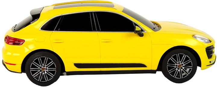 Samochód zdalnie sterowany LEAN Toys Porsche Macan Turbo 1:24 Rastar Żółty (5905515356558) - obraz 5