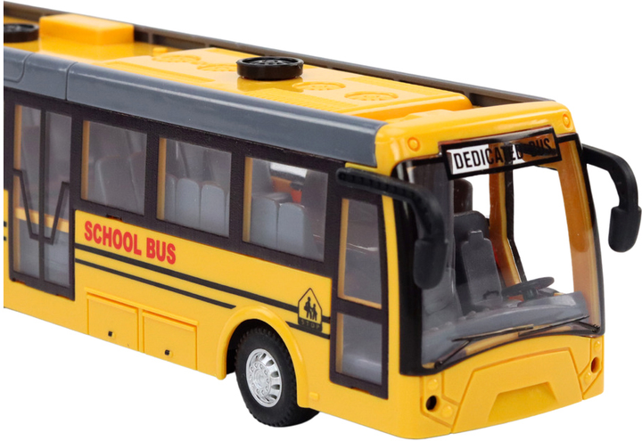 Autobus szkolny przegubowy zdalnie sterowany LEAN Toys 1:32 Żółty (5905991006978) - obraz 3