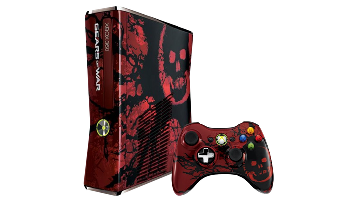 Консоль Microsoft Xbox 360 S Gears Of War Limited Edition Freeboot 250GB Red + 5 Встроенных Игр Б/У - изображение 2