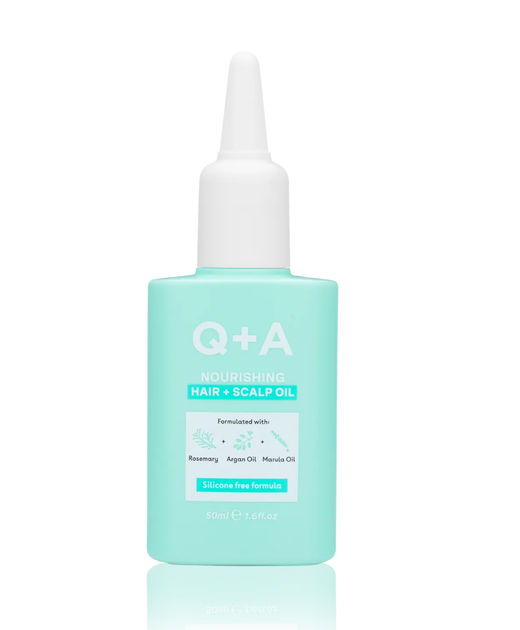 Питательное масло для волос и кожи головы Q+A Nouroshing Scalp+Hair Oil, 50 мл - Фото 1 Питательное масло для волос и кожи головы Q+A Nouroshing Scalp+Hair Oil, 50 мл - изображение 1