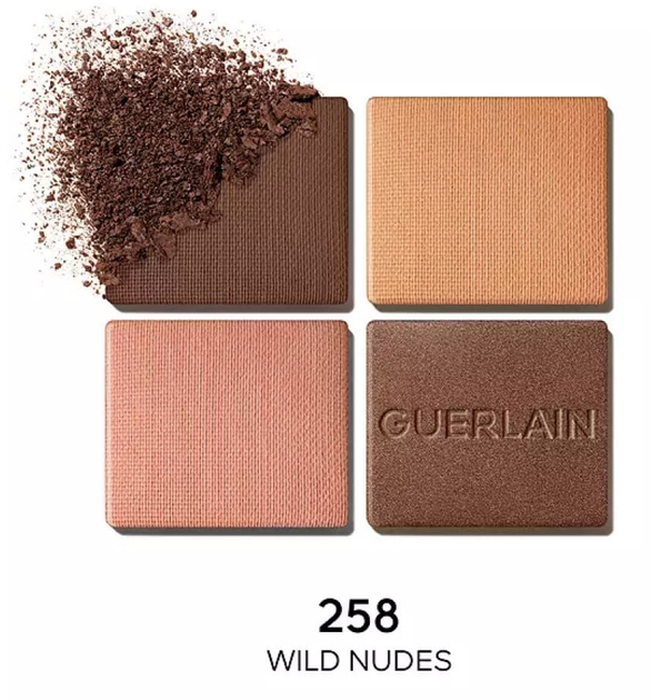Тени для век Guerlain Ombre G Quad Eyeshadow Palette 258 Wild Nudes 6g - изображение 2