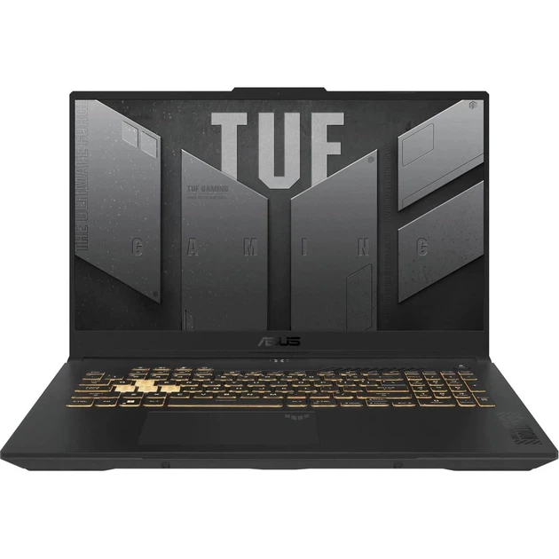 Ноутбук ASUS 17.3 TUF Gaming A17 FX707VJ-HX027 FHD IPS 144Hz/Intel Core 5 210H/16GB/512 SSD/RTX 3050 6GB/DOS/Graphite Black (90NR0MY5-M00160) - Фото 1 Ноутбук ASUS 17.3 TUF Gaming A17 FX707VJ-HX027 FHD IPS 144Hz/Intel Core 5 210H/16GB/512 SSD/RTX 3050 6GB/DOS/Graphite Black (90NR0MY5-M00160) - изображение 1