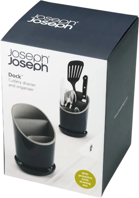 Ociekacz na sztućce Joseph Joseph Dock Szary (5028420850758) - obraz 3