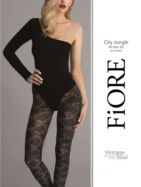 Колготы Fiore CITY Jungle, 40den,черный 2 - изображение 3