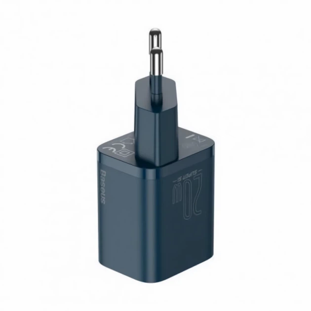 Зарядний Пристрій Baseus Super Silicone PD Charger 20W (1Type-C) blue - зображення 2