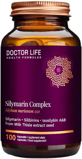 Suplement diety Doctor Life Silymarin Complex z nasion ostropestu 100 kapsułek (5905692385198) - obraz 1