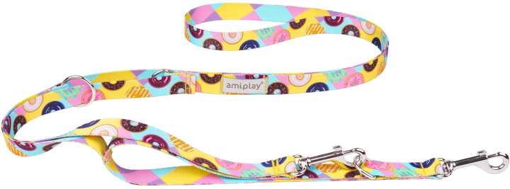 Повідець регульований Amiplay BeHappy 7 в 1 S 100 - 200 см Donut (5907563281981) - зображення 1