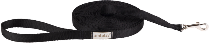 Smycz treningowa Amiplay Samba M 1000 cm Czarna (5907563302105) - obraz 1