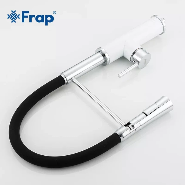 Змішувач для кухні з гнучким виливом на 2 режими струї FRAP F4452-8 - зображення 4