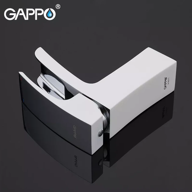 Змішувач для умивальника GAPPO G1007-30, білий/хром G1007-30 - изображение 5