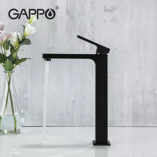 Змішувач для умивальника GAPPO G1017-62, чорний G1017-62 - зображення 4