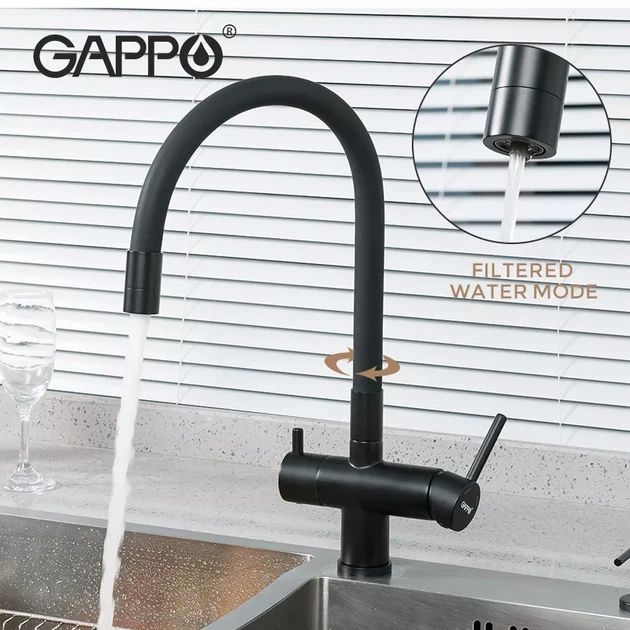 Смеситель для кухни с подключением к фильтру GAPPO G4398-36 - изображение 4