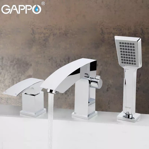 Змішувач для ванни на борт GAPPO G1107, хром G1107 - зображення 5