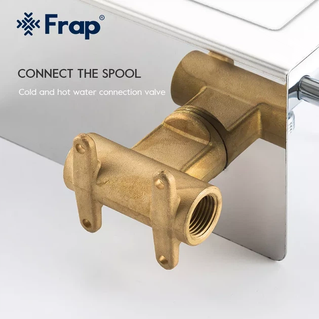 Гігієнічний душ Frap F7516 з паперотримачем та поличкою, хром F7516 - зображення 6