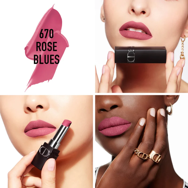 Стойкая помада для губ Dior Rouge Dior Forever Lipstick 670 Rose Blues 3.2g - Фото 2 Стойкая помада для губ Dior Rouge Dior Forever Lipstick 670 Rose Blues 3.2g - изображение 2