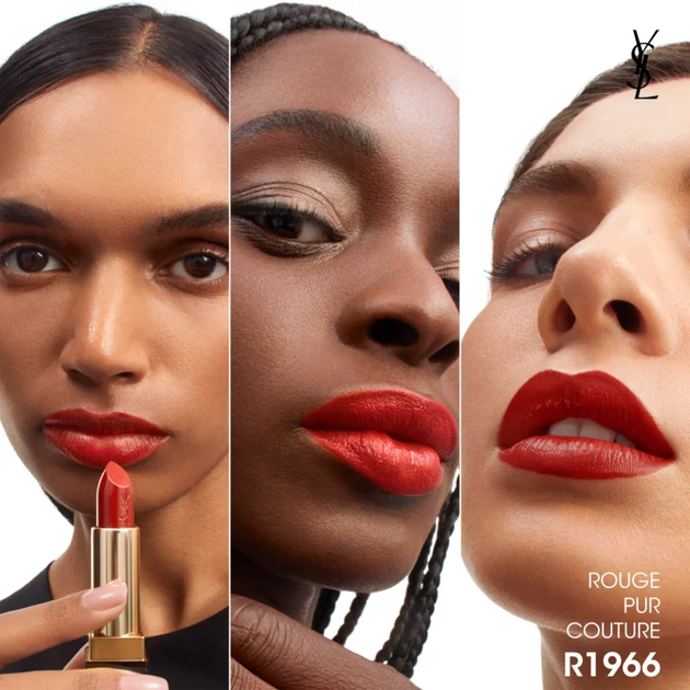 Помада для губ Yves Saint Laurent Rouge Pur Couture Caring Satin Lipstick R1966 Rouge Libre 3.8g - изображение 3
