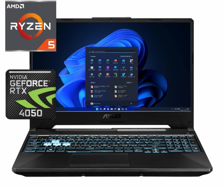 Ноутбук (2024) геймерський ASUS TUF Gaming A15 Ryzen 5 7535HS / 16GB ...