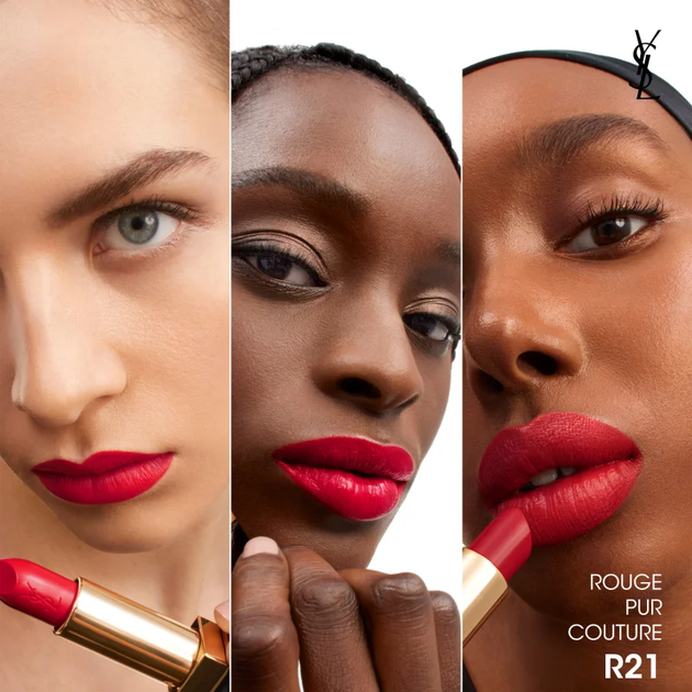 Помада для губ Yves Saint Laurent Rouge Pur Couture Caring Satin Lipstick R21 Rouge Paradoxe 3.8g - Фото 3 Помада для губ Yves Saint Laurent Rouge Pur Couture Caring Satin Lipstick R21 Rouge Paradoxe 3.8g - изображение 3