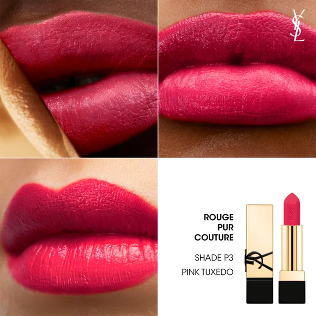Помада для губ Yves Saint Laurent Rouge Pur Couture Caring Satin Lipstick P3 Pink Tuxedo 3.8g - изображение 3