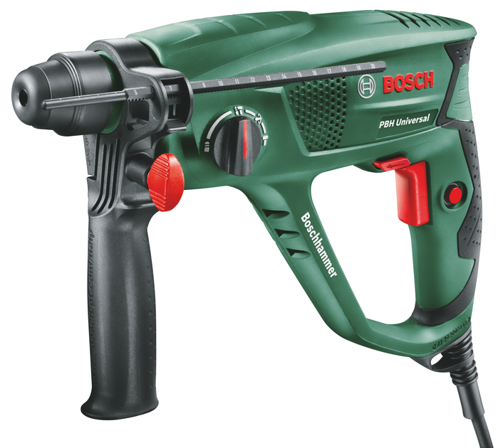 Перфоратор Bosch PBH 2100 RE + 2 свердла і 2 зубила (06033A9302) - зображення 2