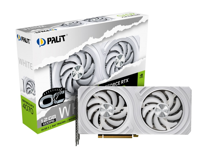 Видеокарта Palit GeForce RTX 4070 12GB GDDR6 White OC (NE64070S19K9-1048L) - изображение 1