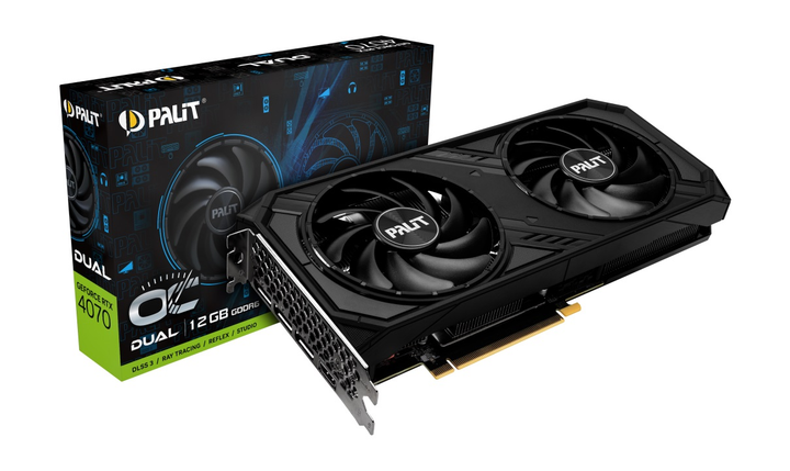 Видеокарта Palit GeForce RTX 4070 12GB GDDR6 Dual OC (NE64070S19K9-1048D) - изображение 1