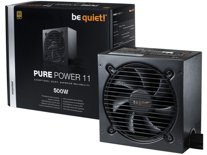 Блок живлення Be quiet! Pure Power 11 500W (BN293) - изображение 4