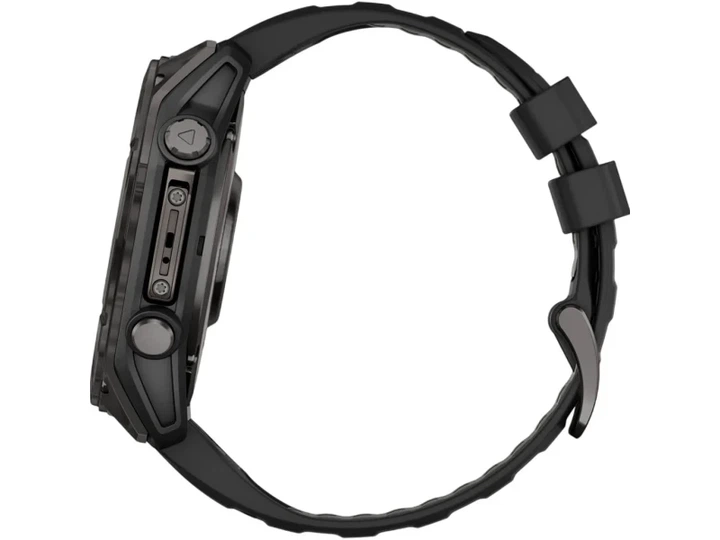 Спортивний годинник Garmin Fenix 8 51mm AMOLED Sapphire Carbon Gray DLC Titanium w. Black/Pebble Gray S. Band (010-02905-20/21) - Фото 3 Спортивний годинник Garmin Fenix 8 51mm AMOLED Sapphire Carbon Gray DLC Titanium w. Black/Pebble Gray S. Band (010-02905-20/21) - изображение 3