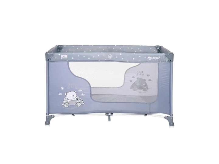Ліжко-манеж 2 в 1 Lorelli Moonlight 1L (silver blue car) - изображение 3