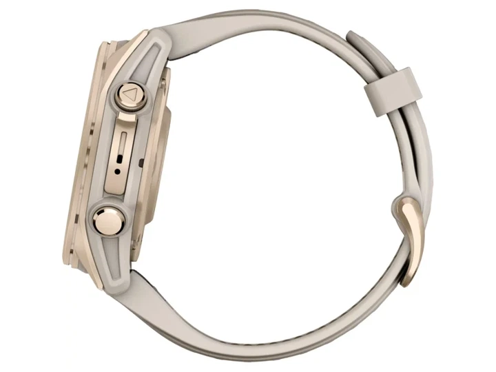 Спортивний годинник Garmin Fenix 8 43mm AMOLED Sapphire Soft Gold w. Fog Gray/Dark Sandstone S. Band (010-02903-10/11) - изображение 4