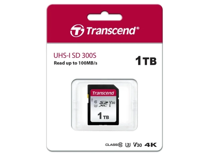 Карта пам'яті Transcend 1 TB SDXC UHS-I U3 300S TS1TSDC300S - изображение 2