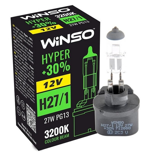 Галогенная лампа H27/1 27W 12V Winso, 712880 – фото, отзывы ...
