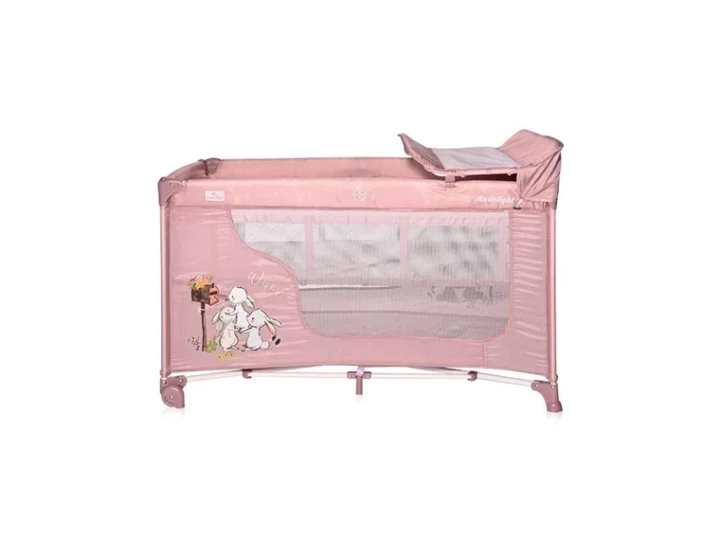 Ліжко-манеж 2 в 1 Lorelli Moonlight 2L (beige rabbits) - изображение 2