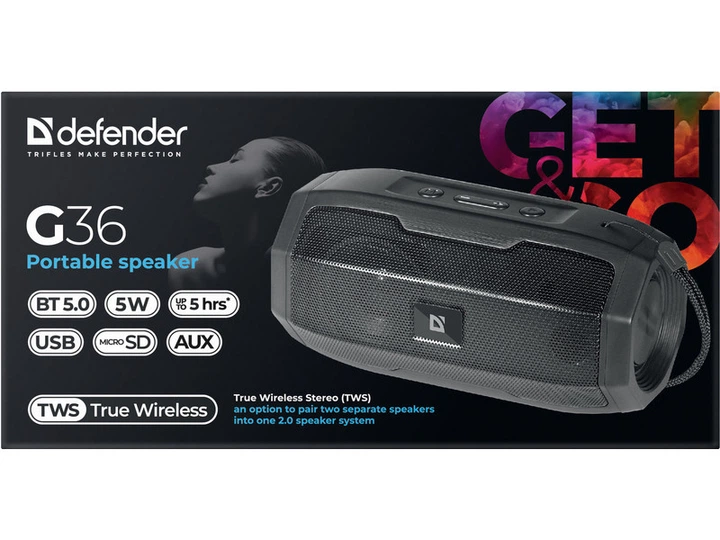 Портативна акустика Defender G36 Black (65036) - зображення 7