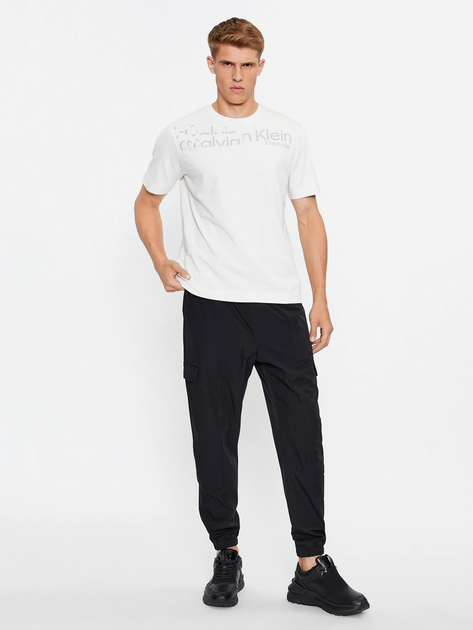 Koszulka męska basic Calvin Klein 00GMF3K141-DE0 XS Szara (8720108330848) - obraz 3