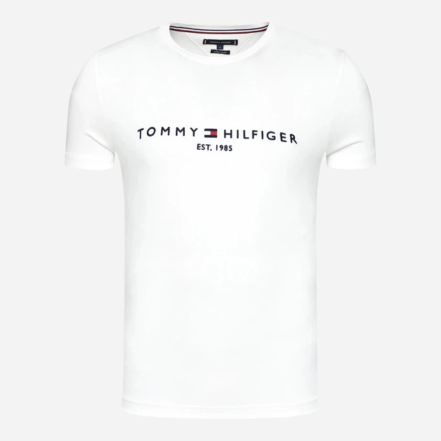 Koszulka męska basic Tommy Hilfiger MW0MW11465-118 M Biała (8719858444530) - obraz 5